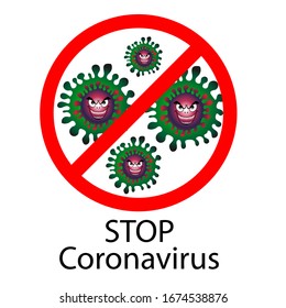 Novel Coronavirus stop (2019-nCoV). Virus Covid 19-NCP.