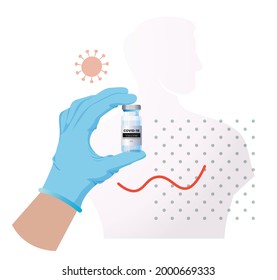 Novel Coronavirus - Vaccination Program - Illustration as EPS 10 File