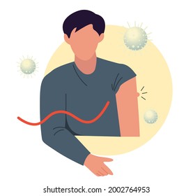 Novel Coronavirus - Vaccination Program - Illustration as EPS 10 File