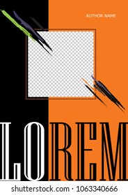 Novel Cover Template, print layout template