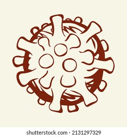 Novel H1n1 2019 sars cell global world hazard risk attent alert warn virology vaccine care set white macro view. Close up micro germ 19 molecul body fever cancer genet life draw logo sketch art design