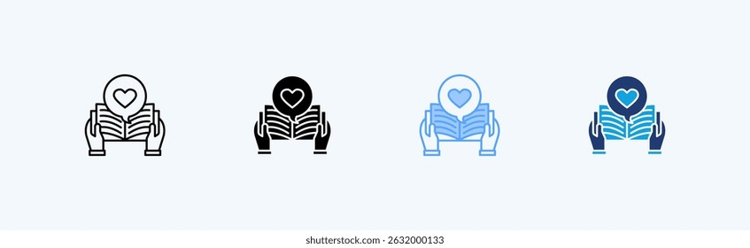 Novel ícone vetor ilustração conceito
