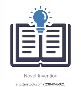 Novel Invention and idea icon concept