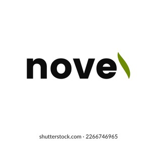 novel letter mark logo vector logo templet.