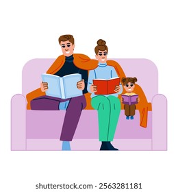 novel reading book couch vector. fiction non, fiction cozy, relaxation comfort novel reading book couch character. people flat cartoon illustration