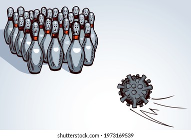 Novel sars 2019 cell abstract fun risk warn fever care attent throw organism play win sport score. Vaccine 19 alert hit pin shot body world team life draw sign icon line sketc funny art graphic vector