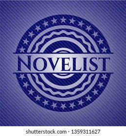 Novelist with denim texture