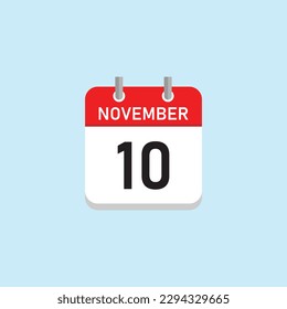 November 10 Concept Design. Vector Illustration.	
