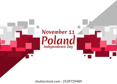 November 11, Happy Independence Day of Poland vector illustration. Suitable for greeting card, poster and banner.