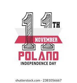 November 11, Poland Independence Day. Happy Independence Day of Poland