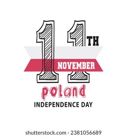 November 11, Poland Independence Day. Happy Independence Day of Poland