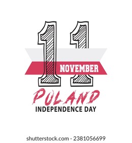November 11, Poland Independence Day. Happy Independence Day of Poland