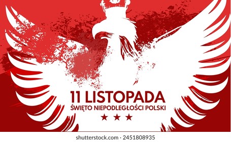 11 de noviembre, Día de la Independencia de Polonia - Anuncio, Ilustración vectorial