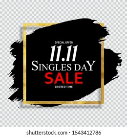 November 11 Singles Day Sale. Vector Illustration EPS10