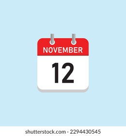 November 12 Concept Design. Vector Illustration.	
