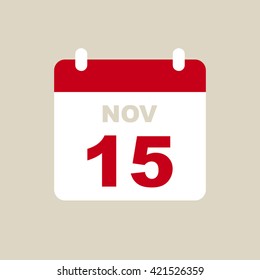 November 15,calendar icon.