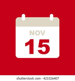 November 15,calendar icon.