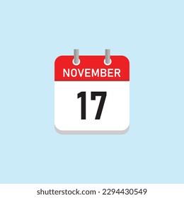November 17 Concept Design. Vector Illustration.	
