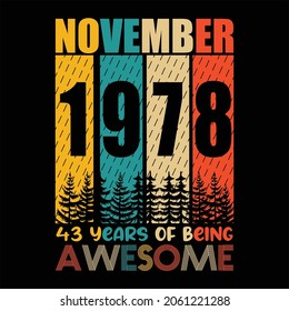 November 1978 43 years of being awesome