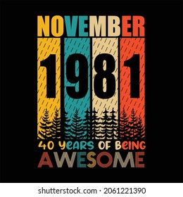 
November 1981 40 years of being awesome