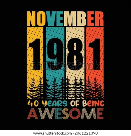 
November 1981 40 years of being awesome