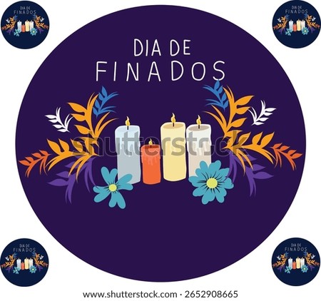 november 2 is dia dos finados grave death cemetery Vector illustration. Good for banner, poster, greeting card, party card, invitation, template, advertising, campaign, and social media.