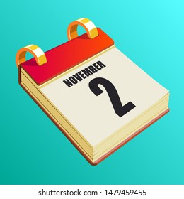 November 2 on Red Calendar