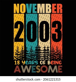 November 2003 18 Years Of Being Awesome