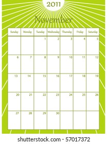 November 2011 Calendar