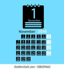 November 2016 Calendar