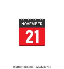 November 21 Concept Design. Vector Illustration.	
