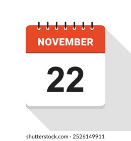 November 22 Calendar Date icon