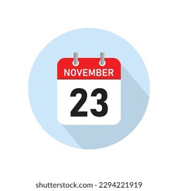 November 23 Concept Design. Vector Illustration.	

