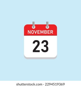 23. November Concept Design. Vektorgrafik.	
