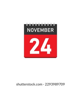 Diseño de Conceptos 24 de Noviembre. Ilustración vectorial.	
