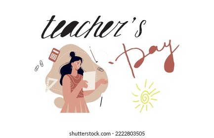 NOVEMBER 24 TEACHERS' DAY THEME ON WHITE BACKGROUND