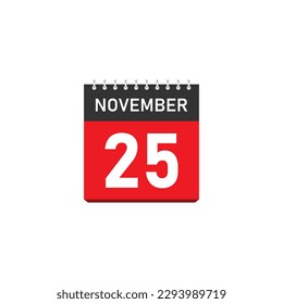 November 25 Concept Design. Vector Illustration.	
