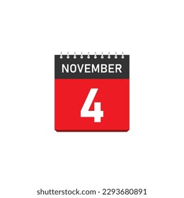 Diseño de Conceptos del 4 de Noviembre. Ilustración vectorial.	
