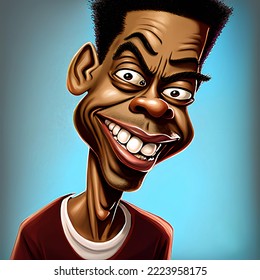 November 8, 2022 Caricature Of Chris Rock American Stand-up Comedian, Actor, And Filmmaker