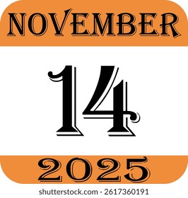 November calendar 2025 icon.Simple design for business, print media, advertisement.Calendar Event schedule date icon on white background.Agenda plan, nov month schedule calendar and Time planner.
