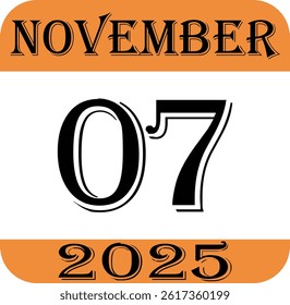 November calendar 2025 icon.Simple design for business, print media, advertisement.Calendar Event schedule date icon on white background.Agenda plan, nov month schedule calendar and Time planner.