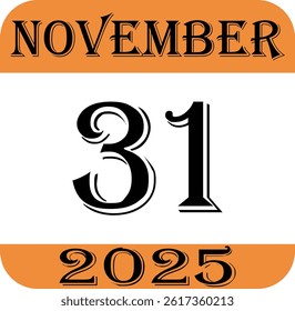 November calendar 2025 icon.Simple design for business, print media, advertisement.Calendar Event schedule date icon on white background.Agenda plan, nov month schedule calendar and Time planner.