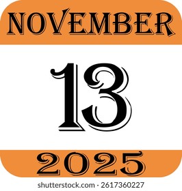 November calendar 2025 icon.Simple design for business, print media, advertisement.Calendar Event schedule date icon on white background.Agenda plan, nov month schedule calendar and Time planner.