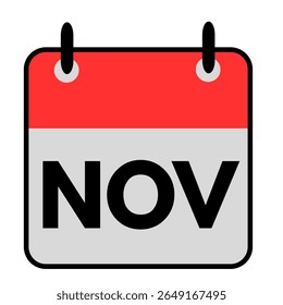 november calendar date icon month icon note