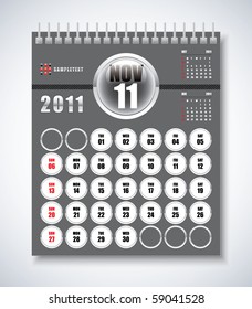 November - Calendar Design 2011