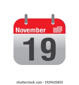 Vector de diseño de icono del calendario de noviembre