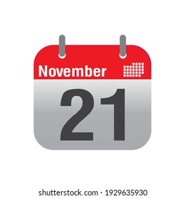 November Calendar Icon design vector