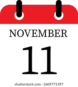 November calendar icon.Agenda plan, May month schedule calendar and Time planner.Meeting appointment time.Calendar Event schedule date.calendar date icon on white background.