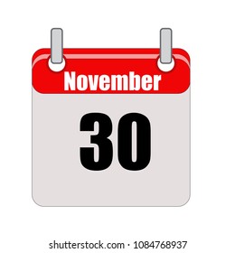November calendar vector