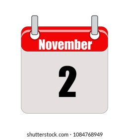 November calendar vector